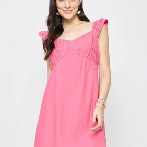 Pink Poplin Dress